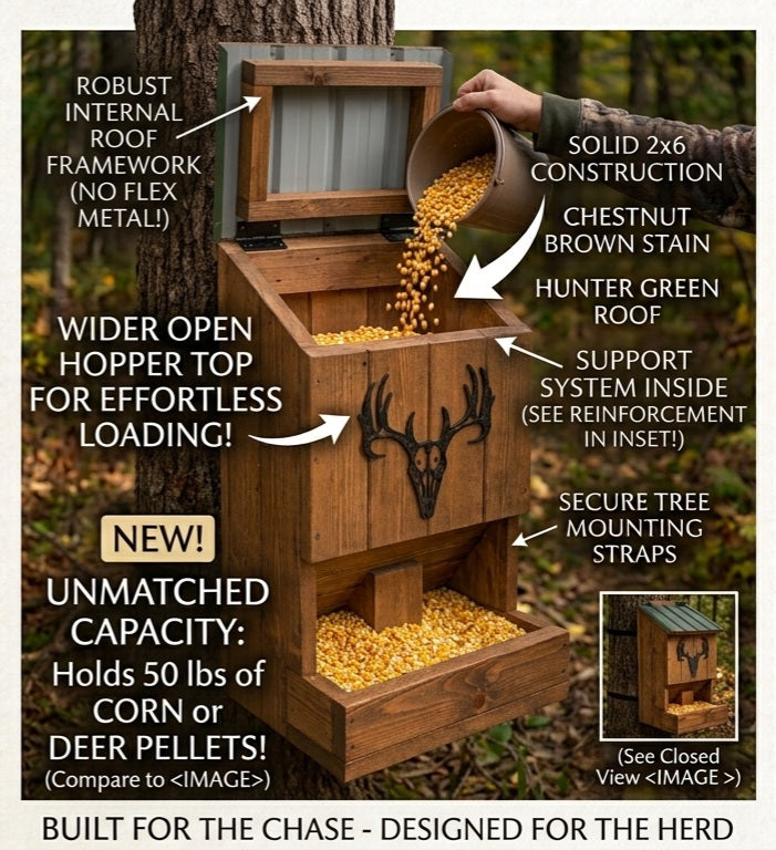 The Ridgeline 50 lb. Timberline Gravity Deer Feeder