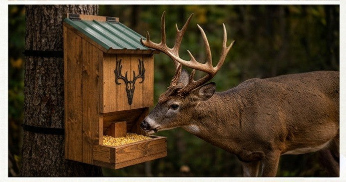 The Ridgeline 50 lb. Timberline Gravity Deer Feeder