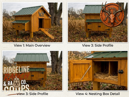 The Heritage Ridge Deluxe Chicken Coop