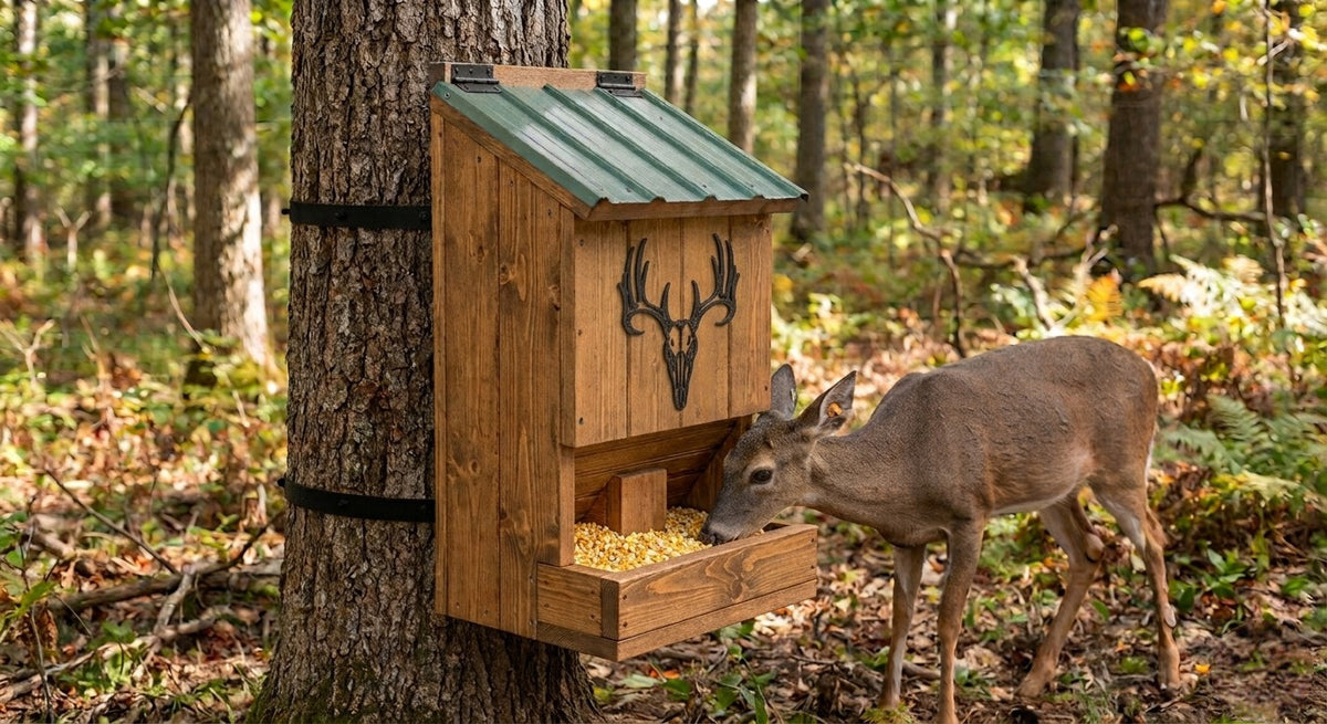 The Ridgeline 50 lb. Timberline Gravity Deer Feeder